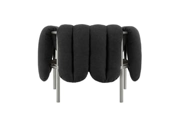 Puffy lounge-nojatuoli - Anthracite-ruostumaton teräs - Hem