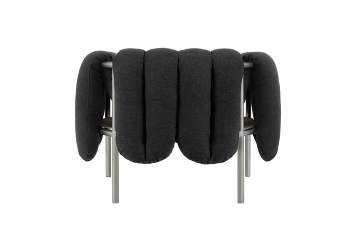 Puffy lounge-nojatuoli, Anthracite-ruostumaton teräs Hem