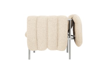 Puffy lounge-nojatuoli - Eggshell-ruostumaton teräs - Hem