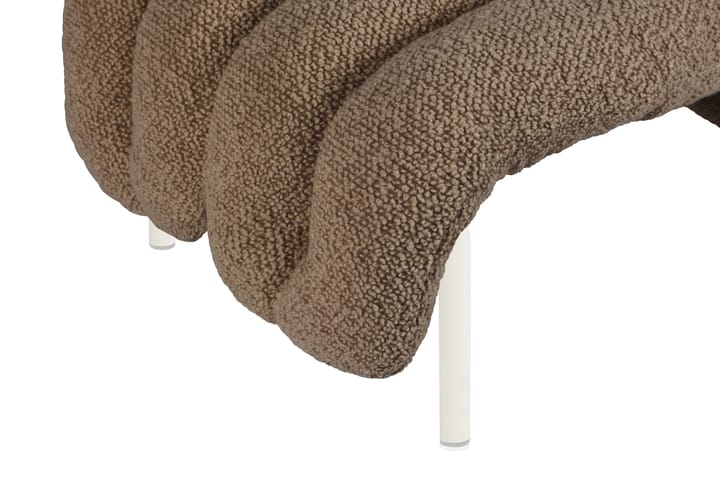 Puffy lounge-nojatuoli + leposohva, Sawdust-cream Hem