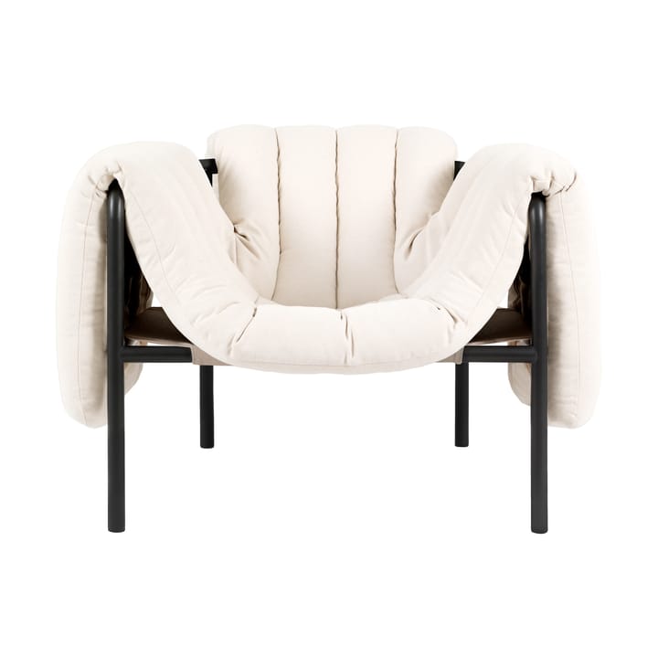 Puffy lounge-nojatuoli - Natural-black grey - Hem