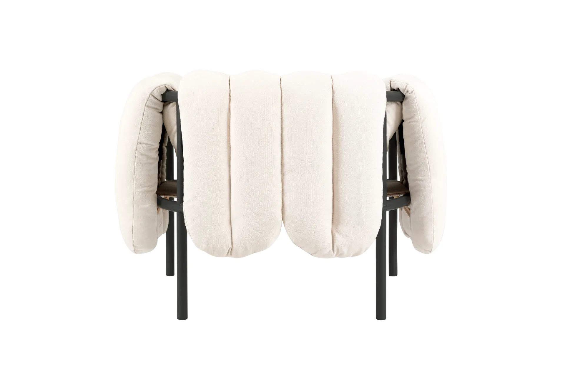 Puffy lounge-nojatuoli, Natural-black grey Hem