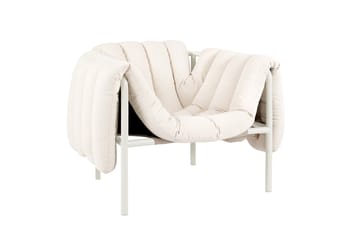 Puffy lounge-nojatuoli - Natural-cream - Hem