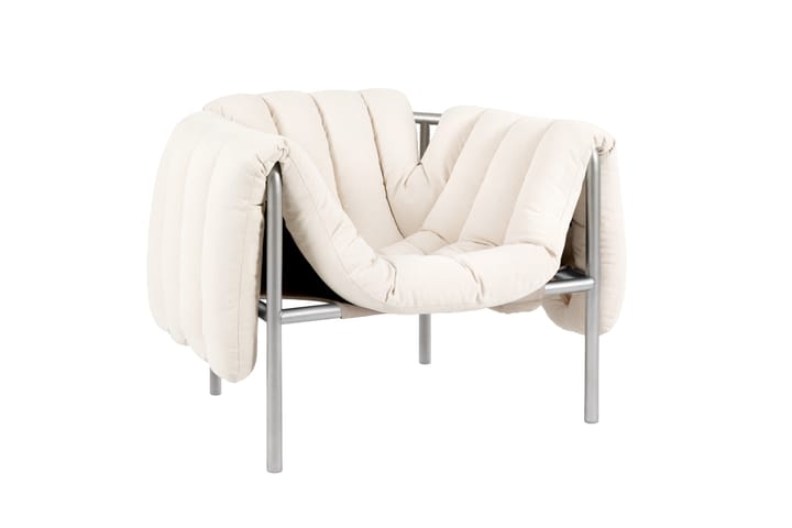 Puffy lounge-nojatuoli, Natural-ruostumaton teräs Hem