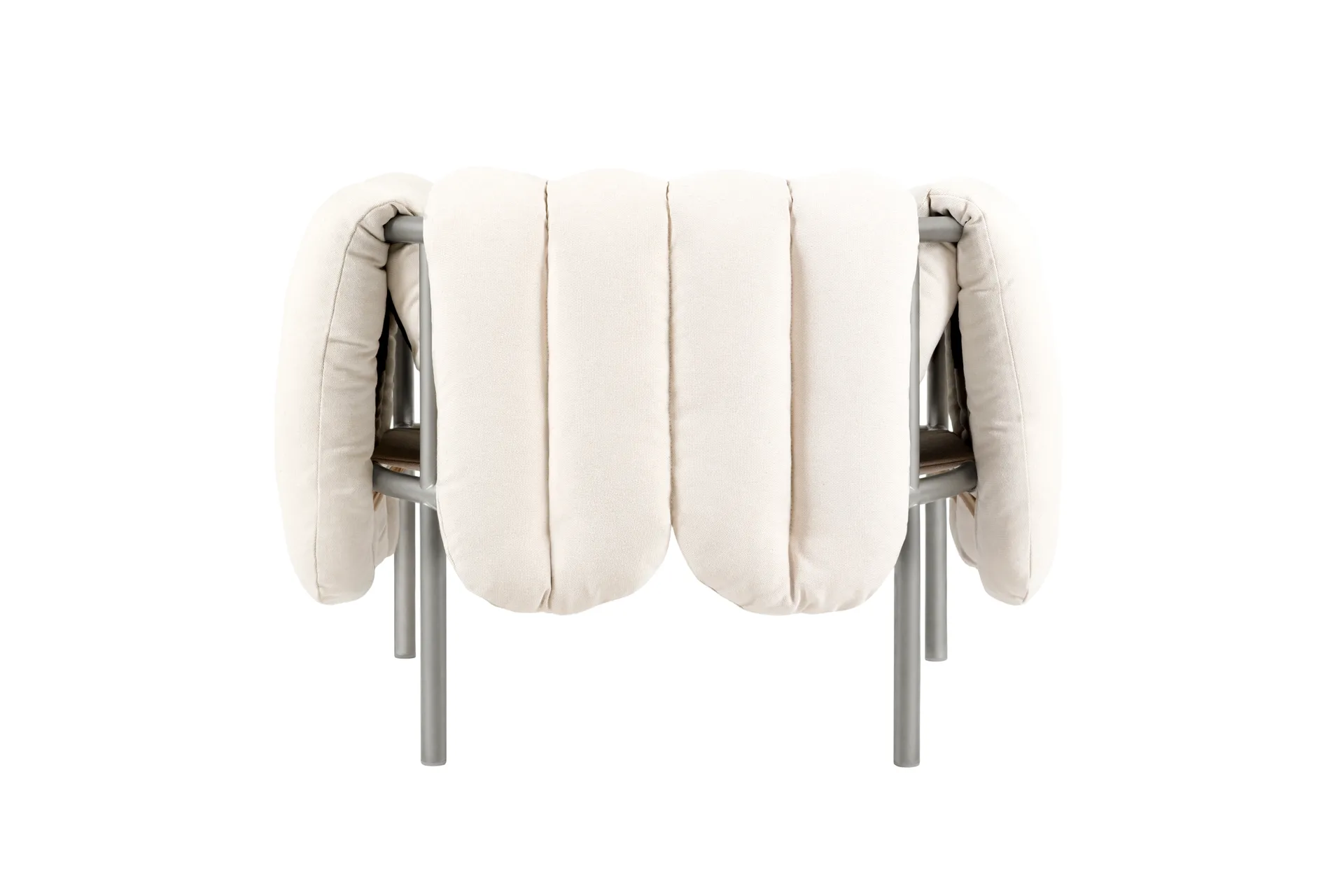 Puffy lounge-nojatuoli, Natural-ruostumaton teräs Hem