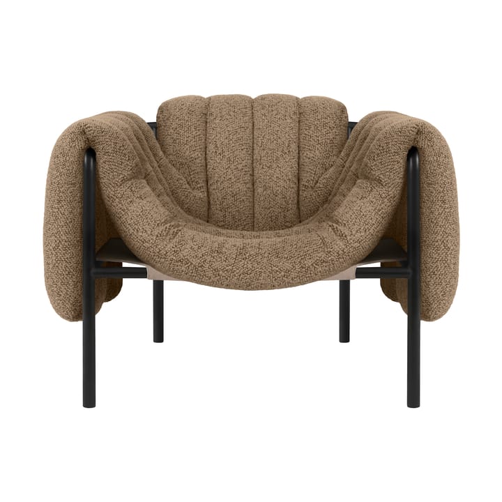 Puffy lounge-nojatuoli - Sawdust-black grey - Hem