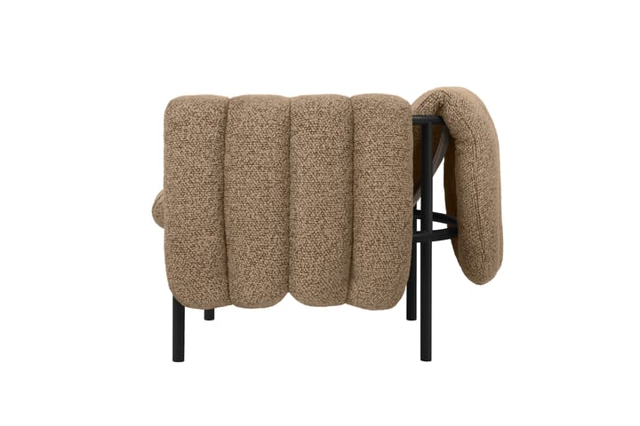 Puffy lounge-nojatuoli, Sawdust-black grey Hem