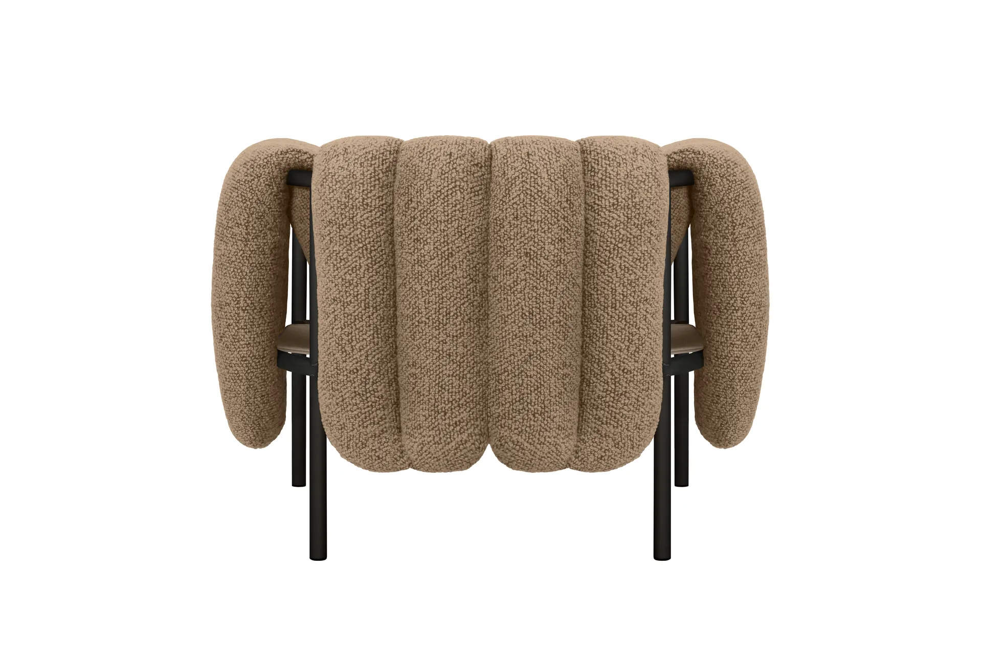 Puffy lounge-nojatuoli, Sawdust-black grey Hem