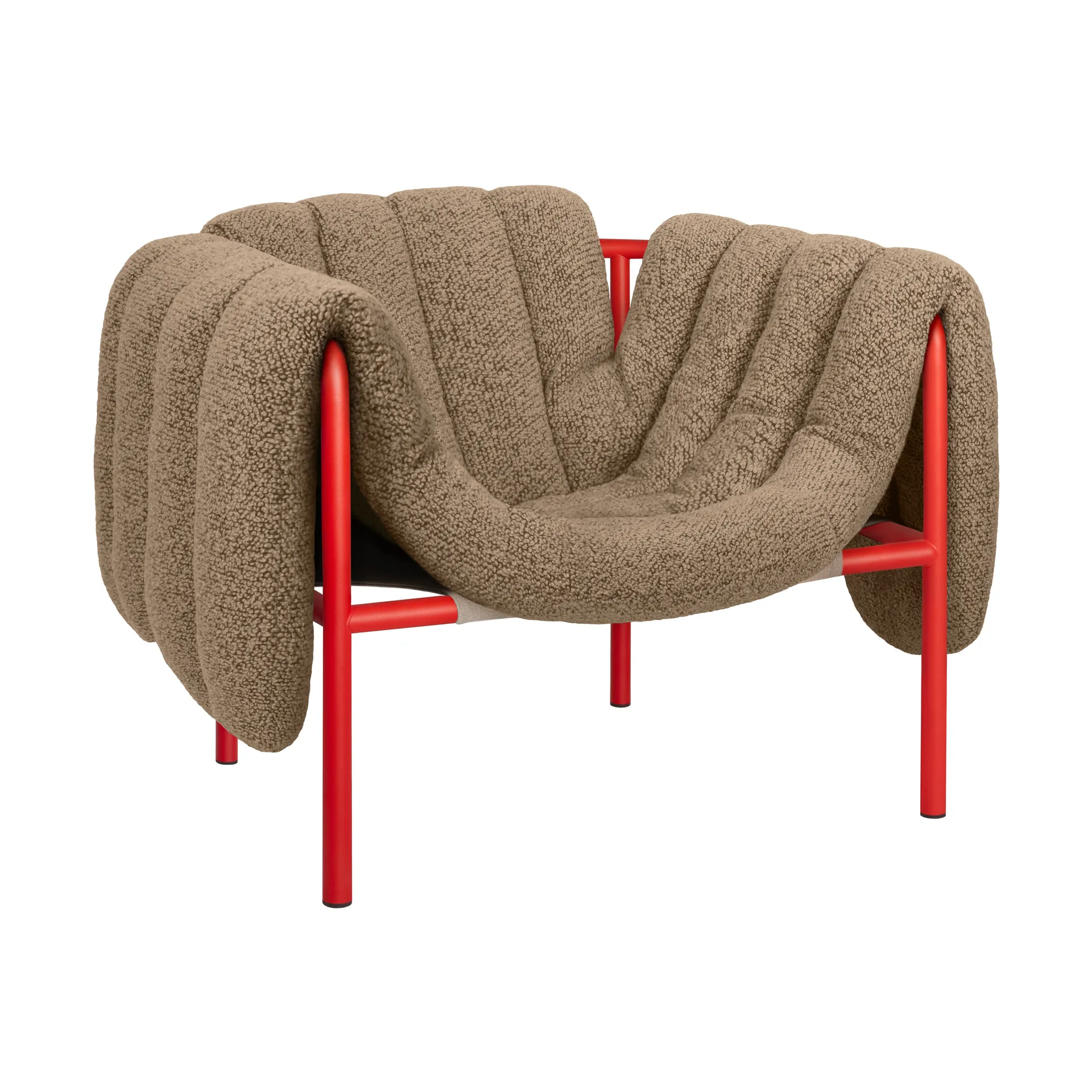 Puffy lounge-nojatuoli, Sawdust-traffic red Hem