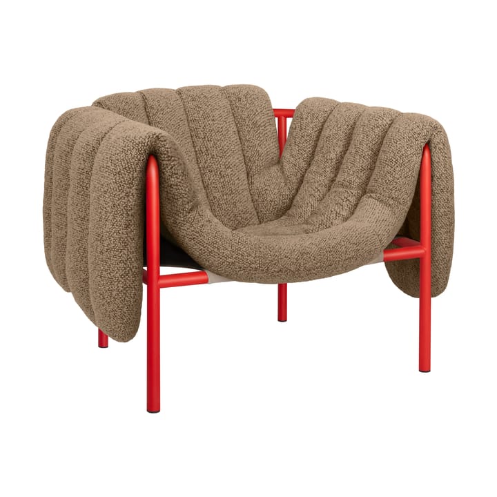 Puffy lounge-nojatuoli - Sawdust-traffic red - Hem