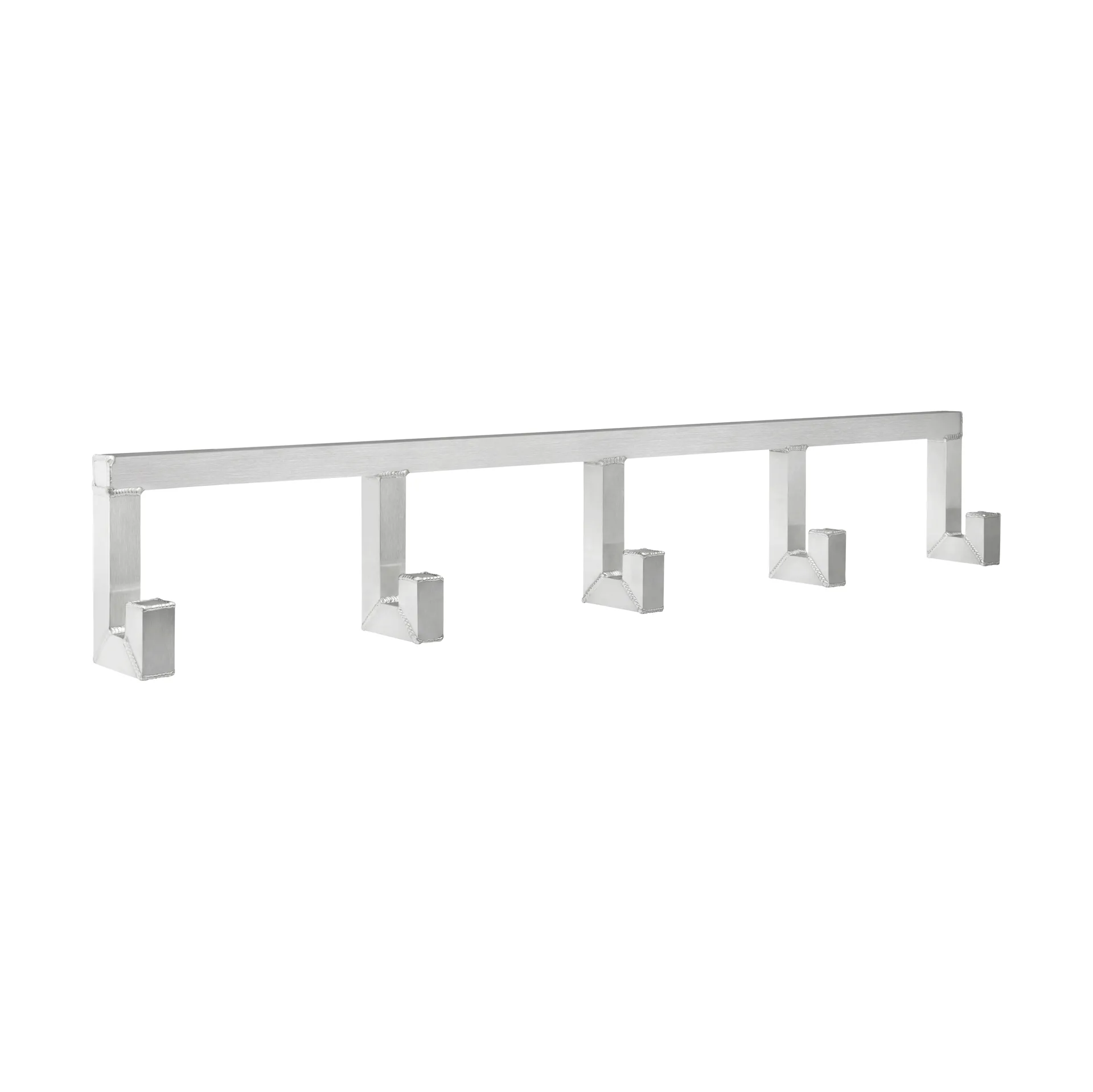 Tig Quintuple seinäkoukku 115 cm, Harjattu alumiini Hem