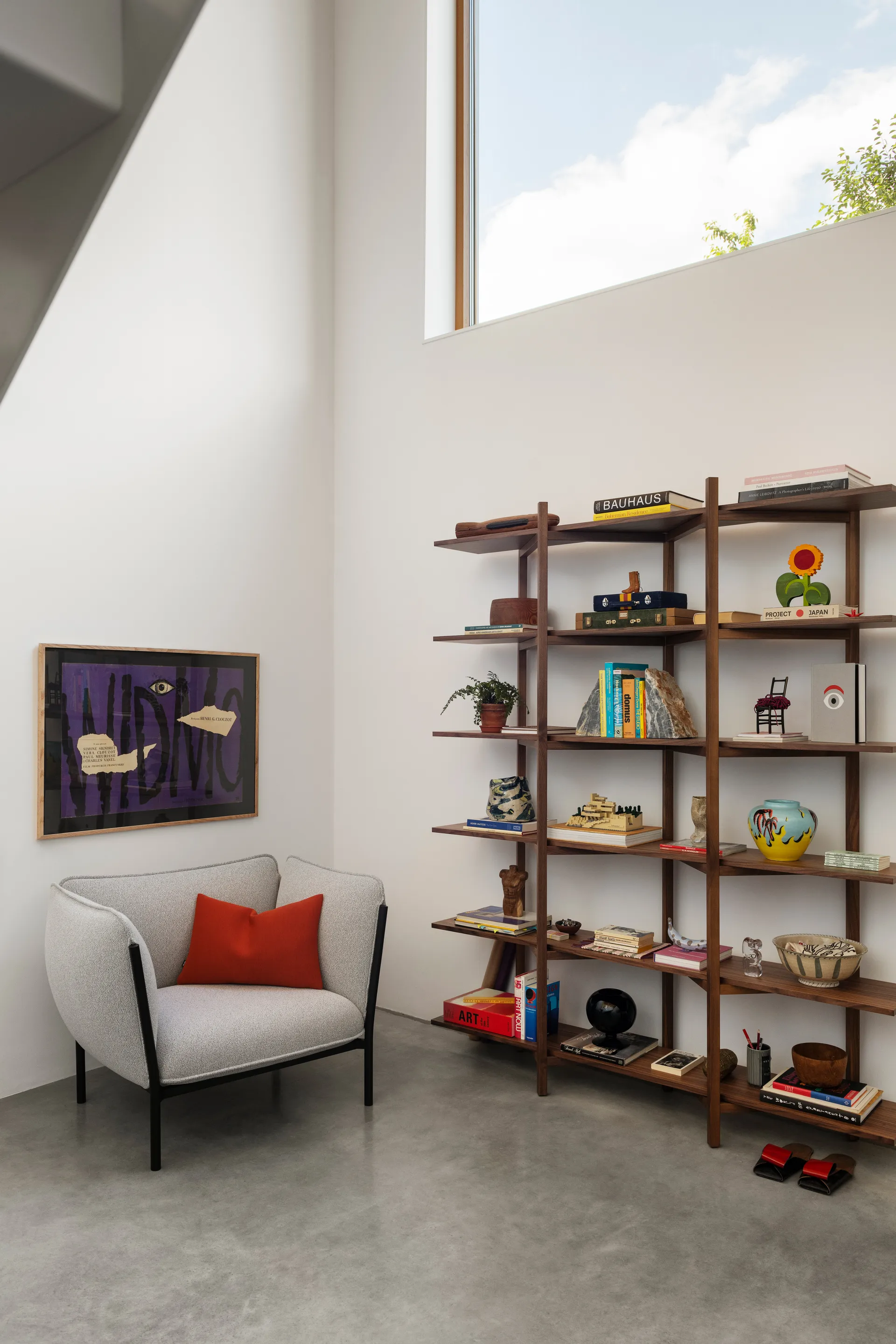 Zig Zag hylly High 175x214 cm, Saksanpähkinä Hem