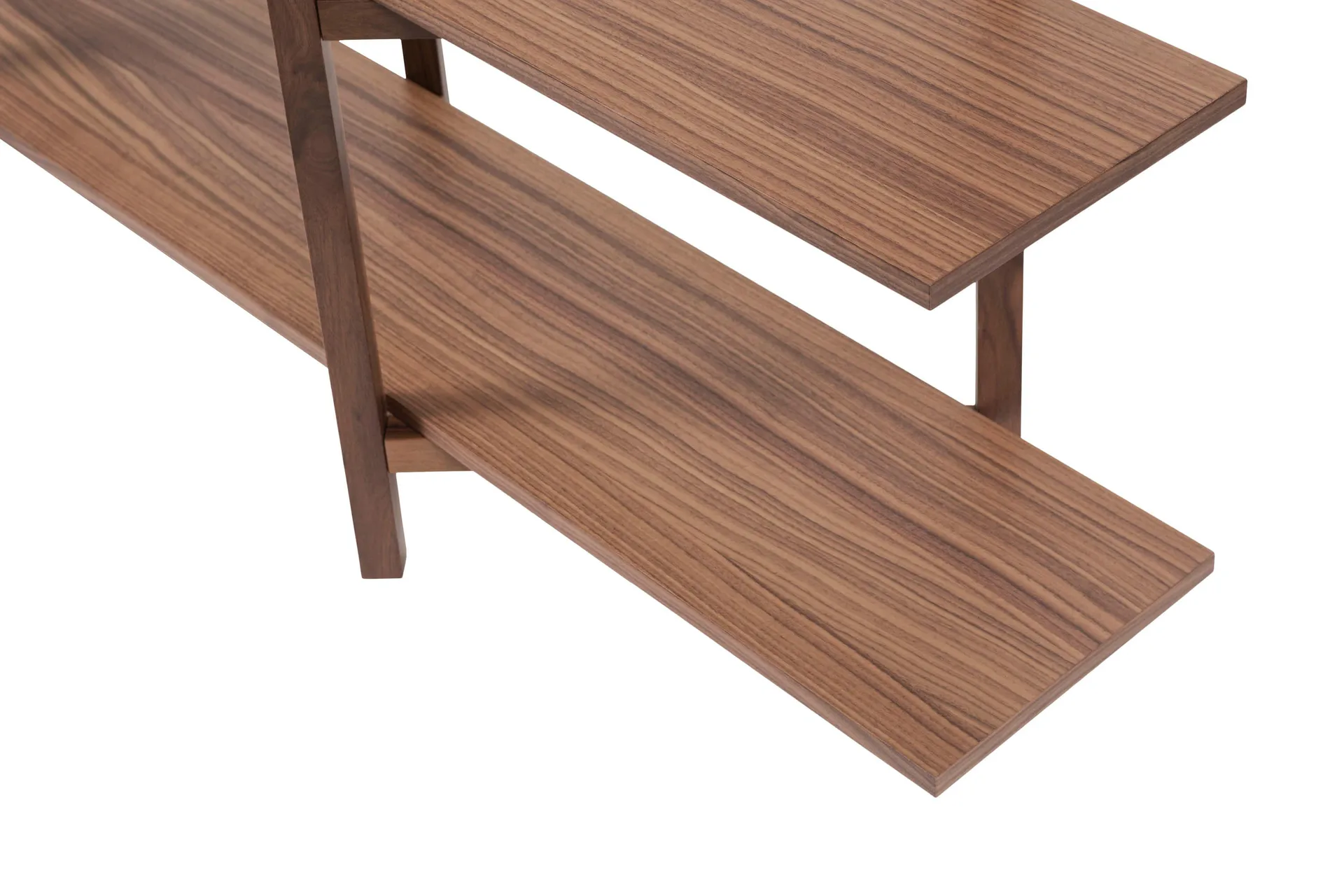 Zig Zag hylly Low 175x100 cm, Saksanpähkinä Hem