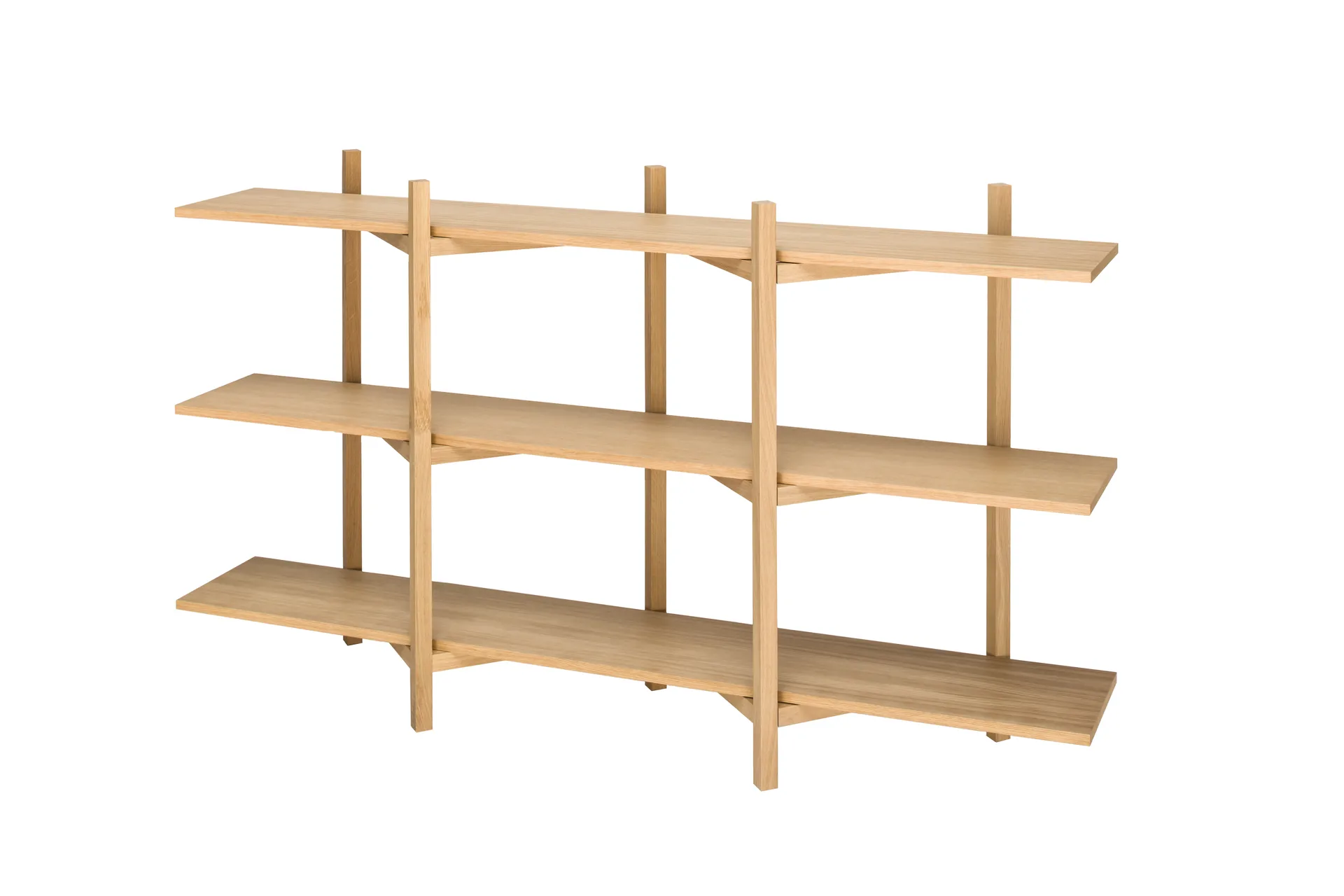 Zig Zag hylly Low 175x100 cm, Tammi Hem