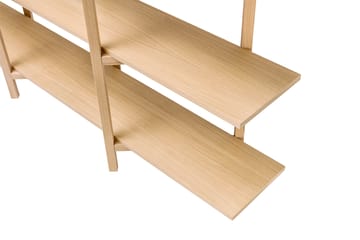 Zig Zag hylly Media 194x57 cm - Tammi - Hem