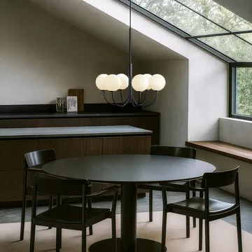 Ballon kattokruunu Ø 45 cm - Musta, Ø60 cm - Herstal