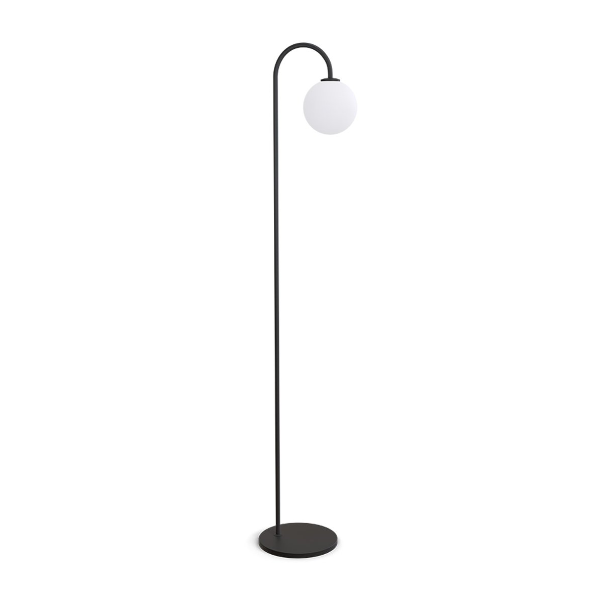 Herstal Ballon lattiavalaisin 137 cm Musta | Skandinaavinen Sisustus | Lattiavalaisimet | Musta