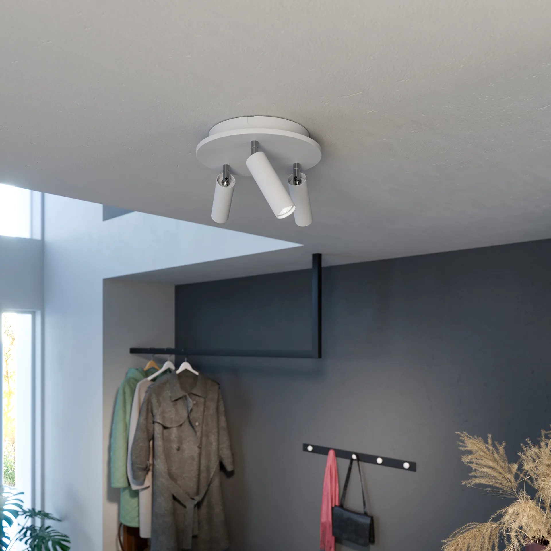 Pipeline spotlight pyöreä 3, Mattavalkoinen Herstal