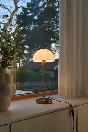 Vienda pöytävalaisin - messinki-valkoinen - Herstal