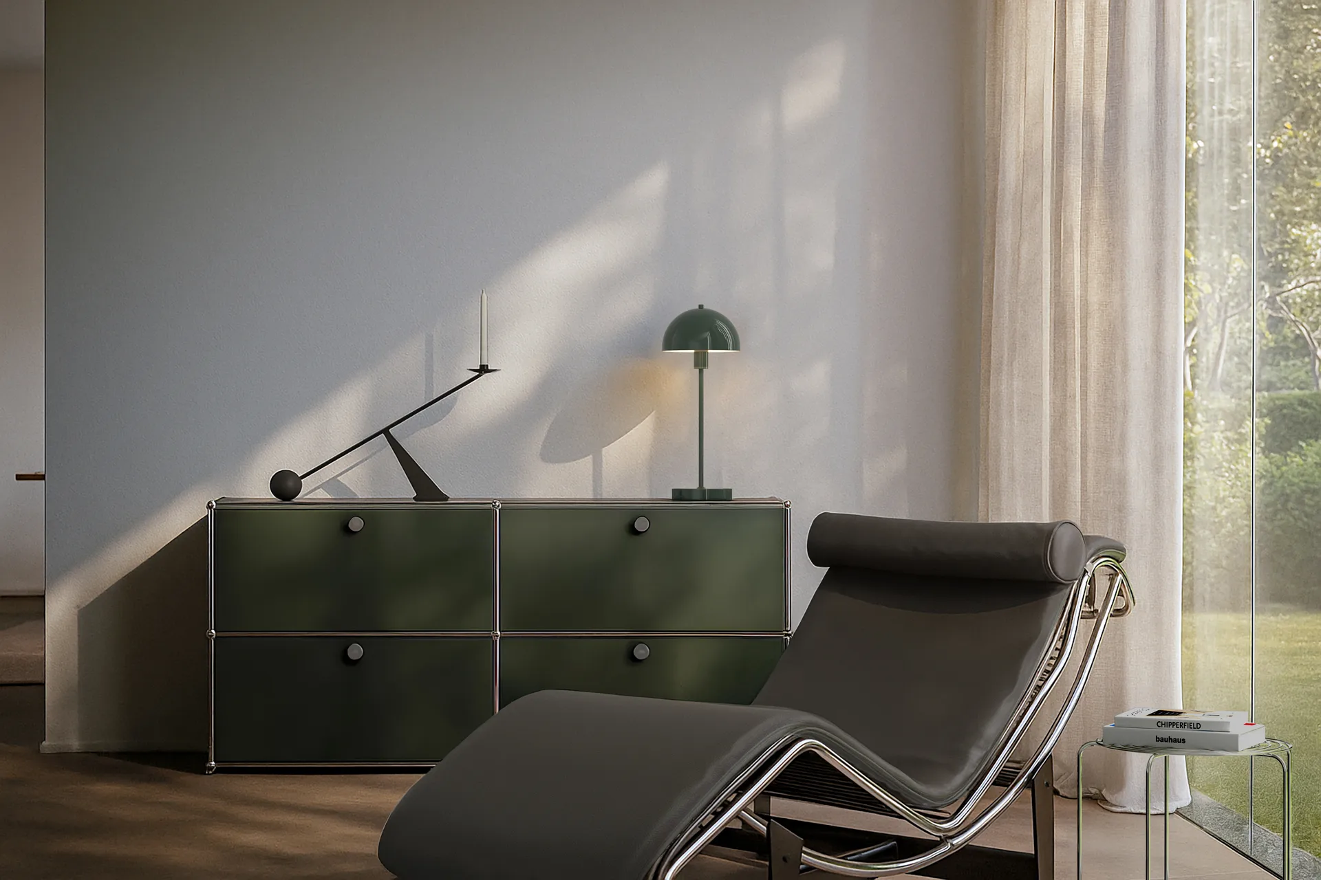 Vienda pöytävalaisin, Tammenlehtivihreä Herstal