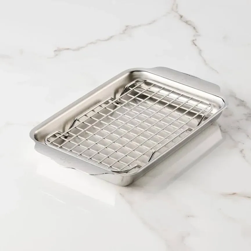 Hestan Ovenbond uunipelti jäähdytysritilällä, Ruostumatonta terästä, 16,8x28,8 cm Hestan