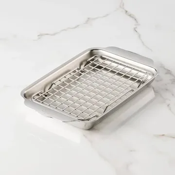 Hestan Ovenbond uunipelti jäähdytysritilällä - Ruostumatonta terästä, 16,8x28,8 cm - Hestan