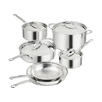 Hestan ProBond Luxe kattila- ja paistinpannusetti - Ruostumaton teräs, 10 osaa - Hestan