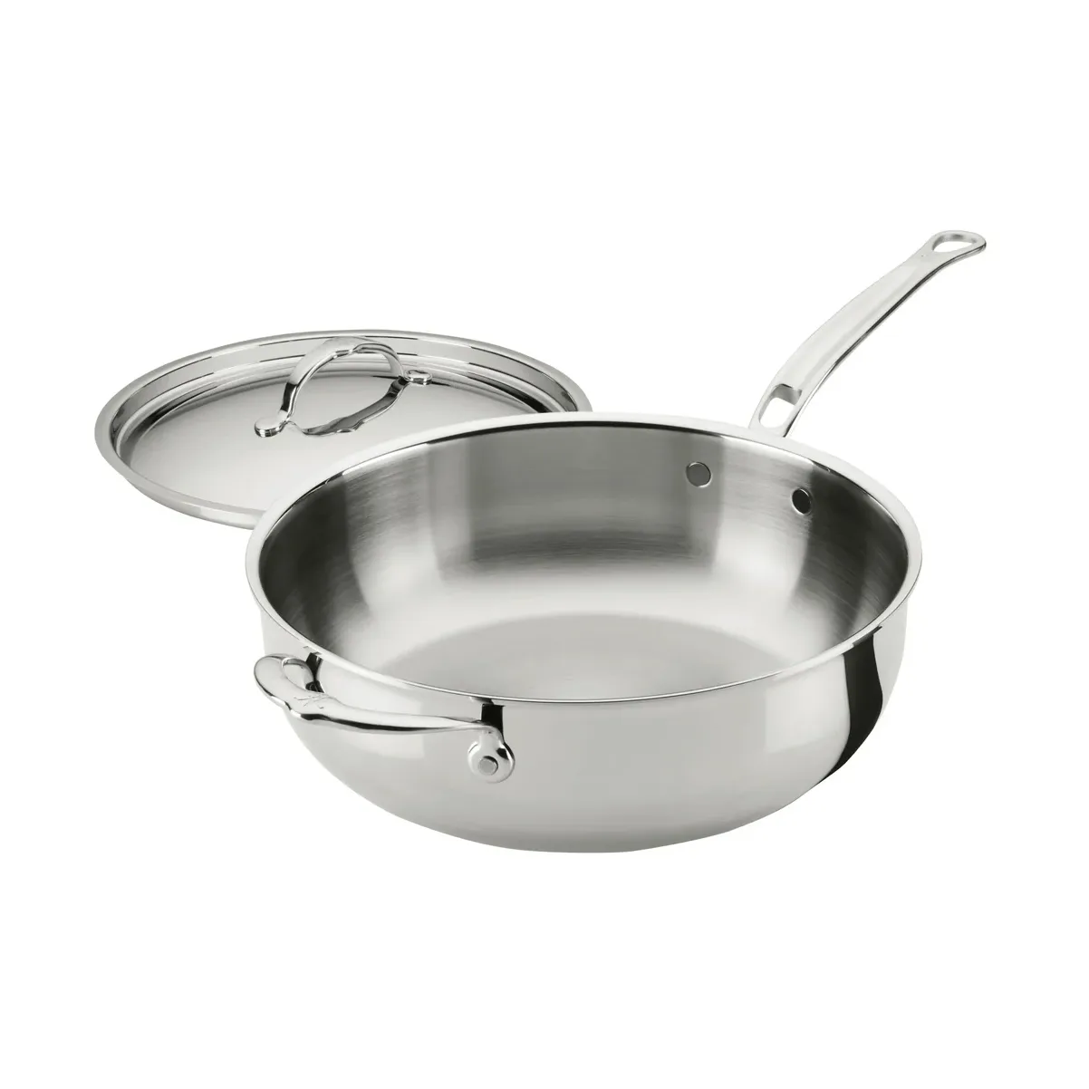 Hestan ProBond Luxe yleispannu kannella, Ruostumaton teräs, apukahva Hestan