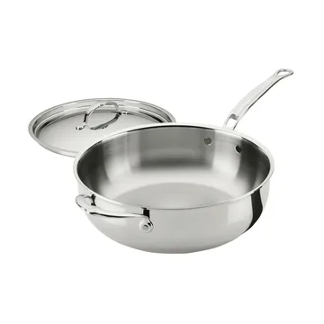 Hestan ProBond Luxe yleispannu kannella - Ruostumaton teräs, apukahva - Hestan