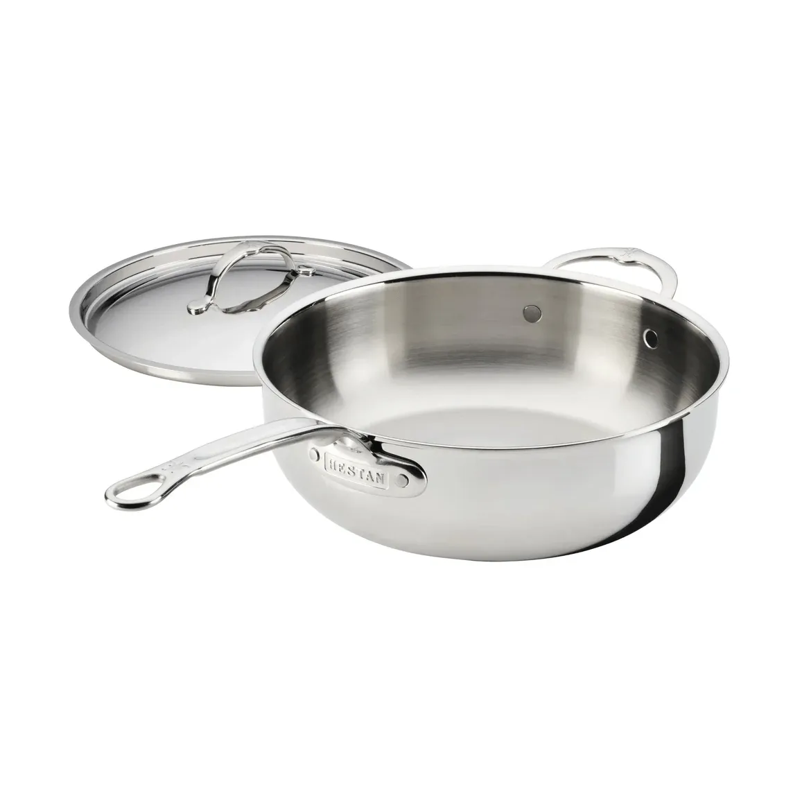 Hestan ProBond Luxe yleispannu kannella, Ruostumaton teräs, apukahva Hestan