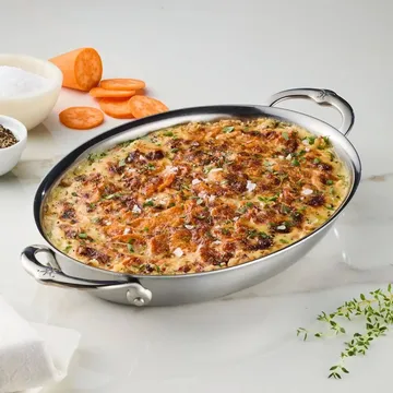 Hestan Provisions uunivuoka - Ruostumaton teräs, ovaali, 42,5x33,5 cm - Hestan