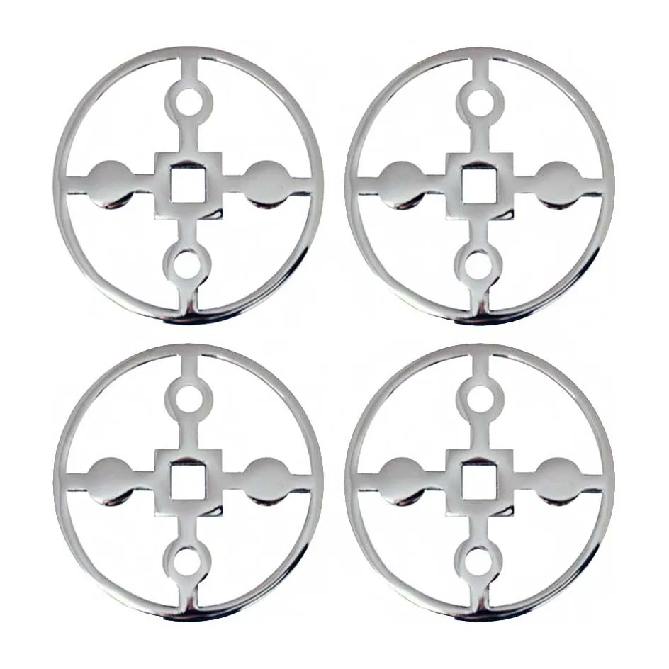 Anima Gemella lasinalunen 4-pakkaus, Nikkelöity messinki Hilke Collection