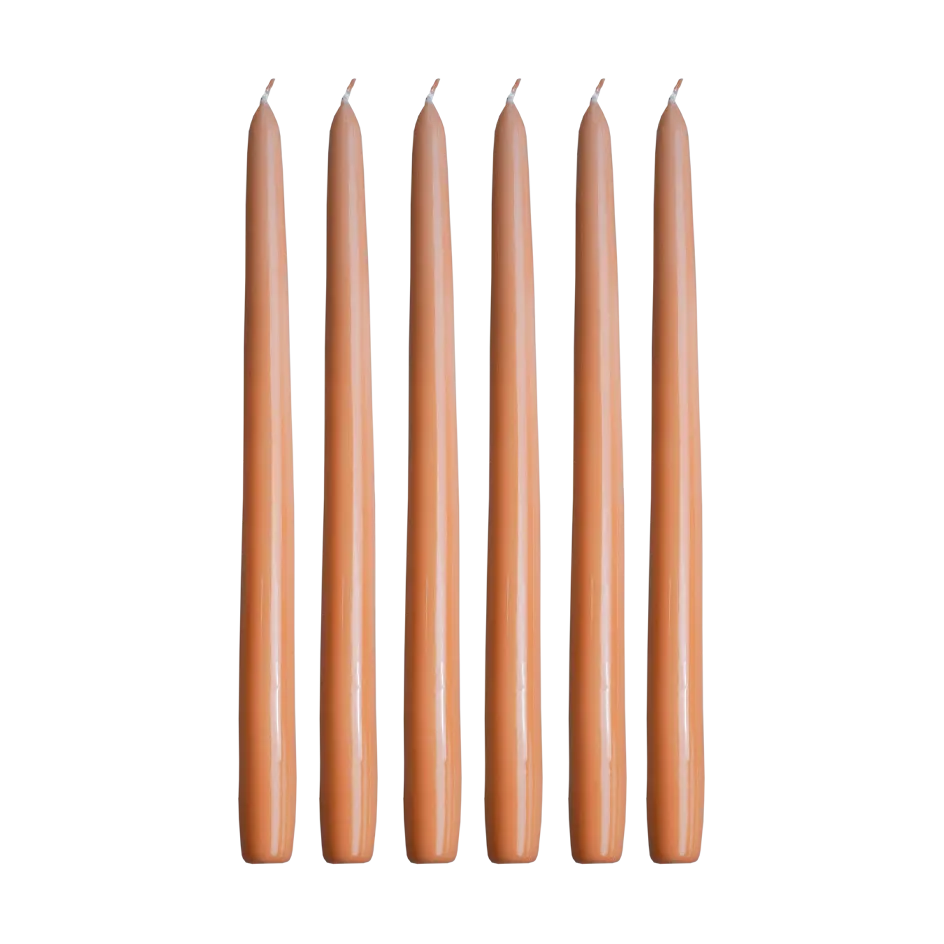 Herrgårdsljus kynttilät 30 cm 6-pakkaus, Aprikoosi Hilke Collection