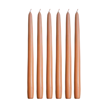 Herrgårdsljus kynttilät 30 cm 6-pakkaus - Aprikoosi - Hilke Collection