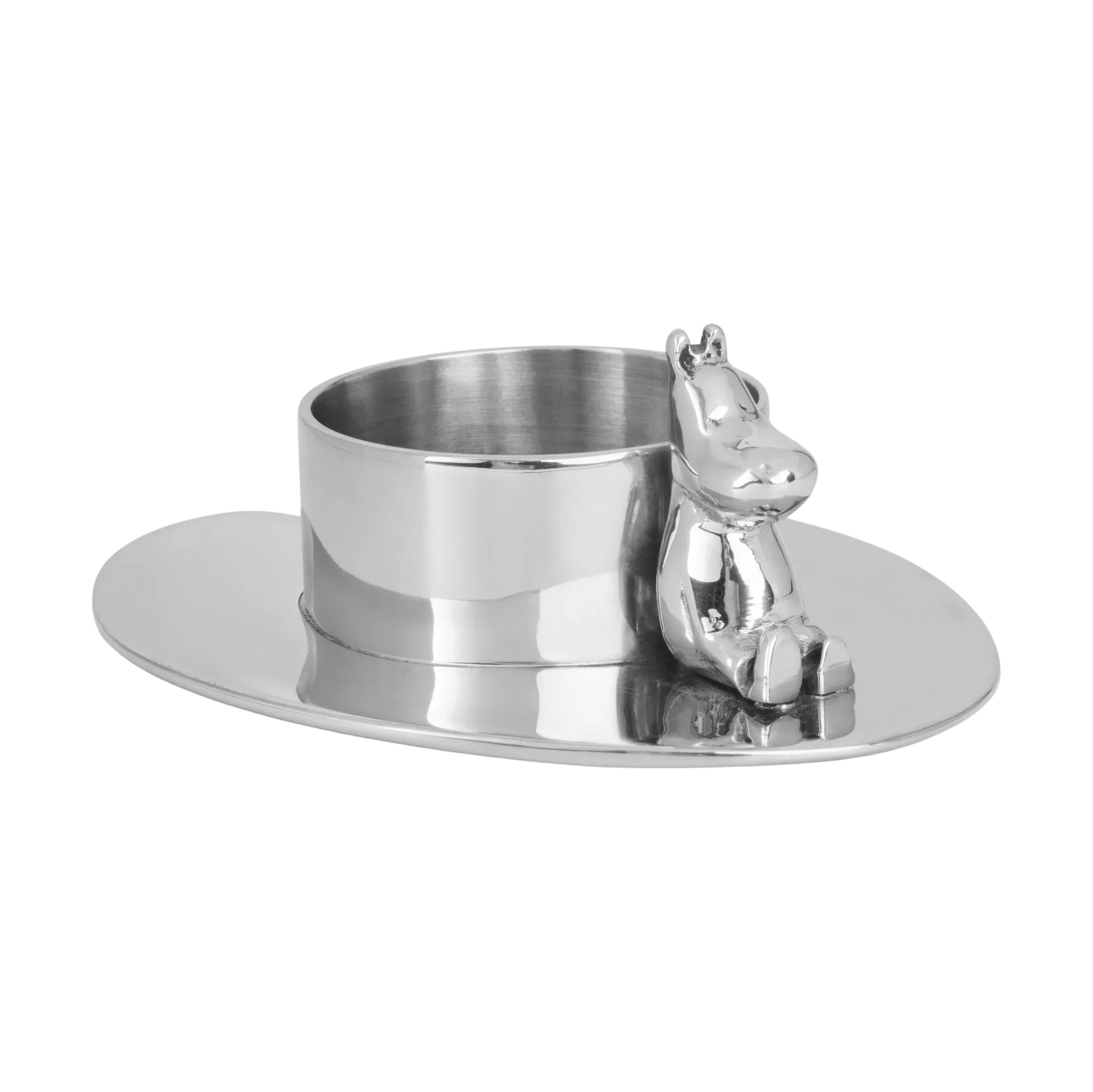 Hilke X Mumin No.3 kynttilänjalka, Nikkelöity messinki. Hilke Collection