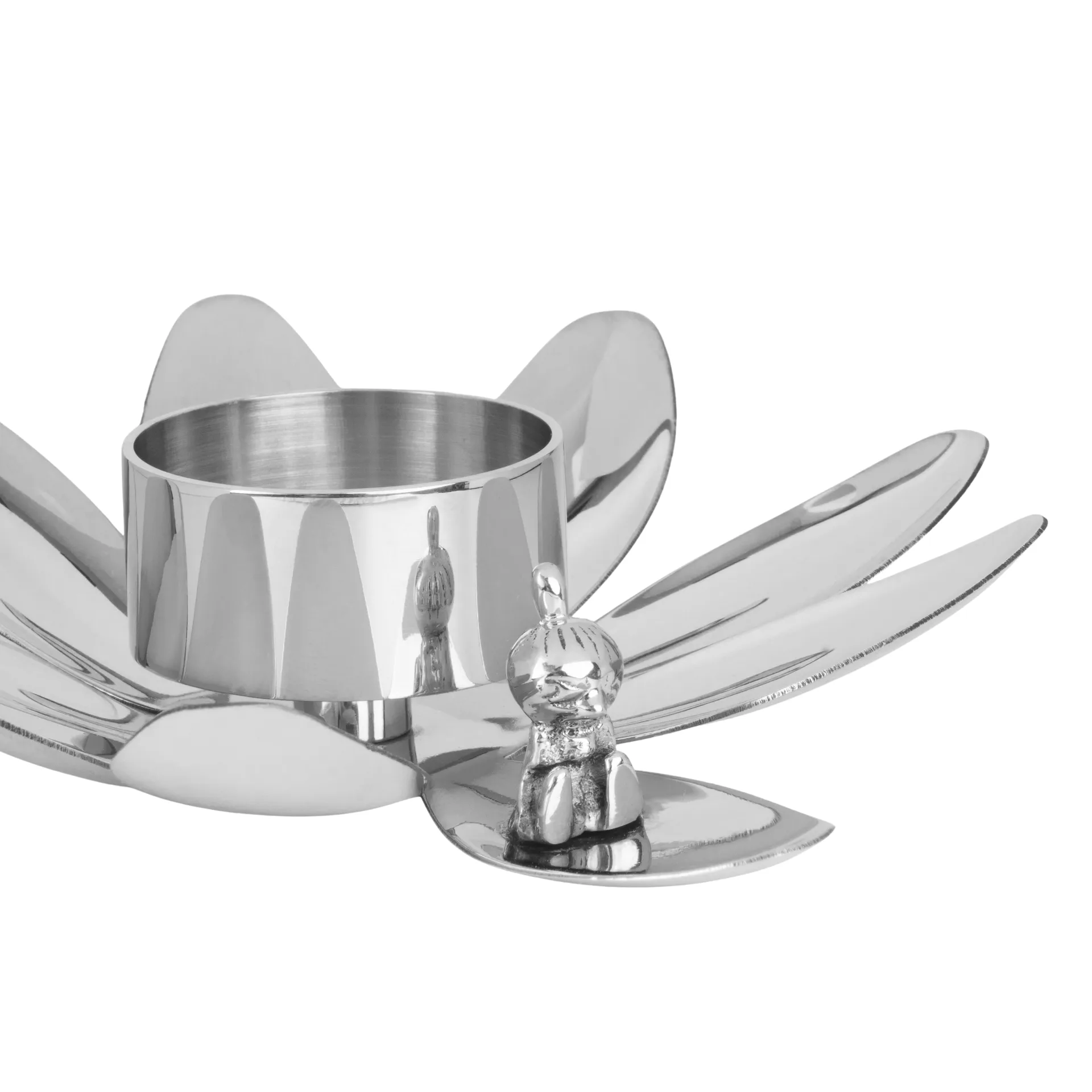 Hilke X Mumin Pikku Myy kynttilänjalka, Nikkelöity messinki. Hilke Collection