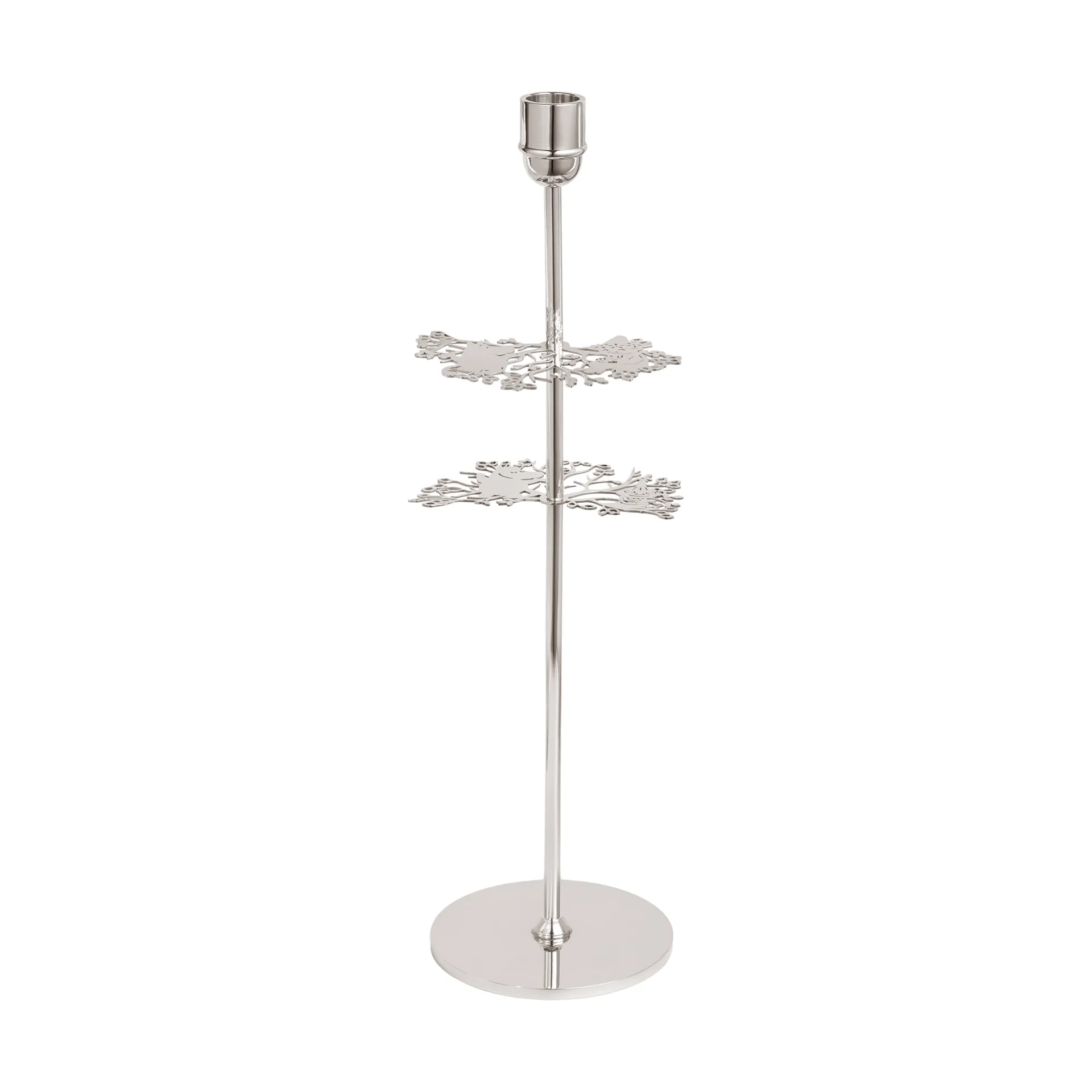 Hilke X Muumi No.2 kynttilänjalka, Nikkelöity messinki Hilke Collection