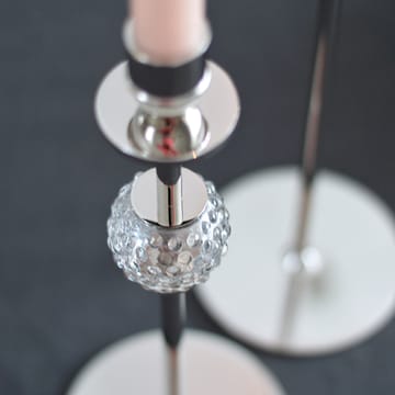 La Luna kynttilänjalka 40 cm - Nikkelöity messinki ja lasi - Hilke Collection