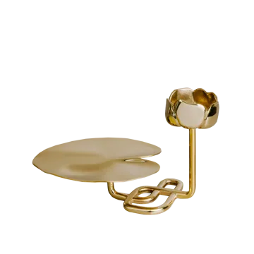 Ninfea No.2 kynttilänjalka - Messinki - Hilke Collection