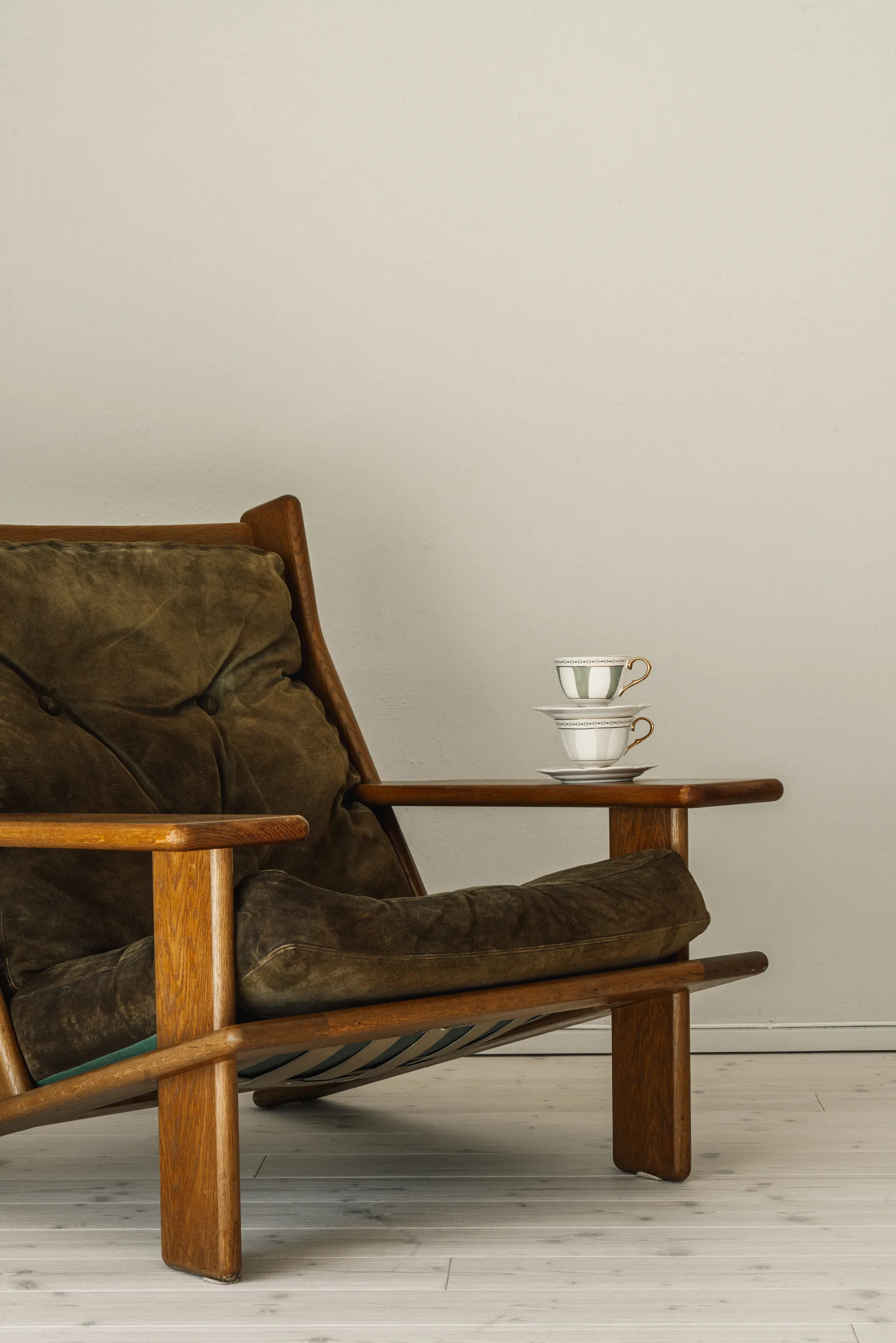 Strisce Tortora kuppi ja lautanen, 22 cl Hilke Collection