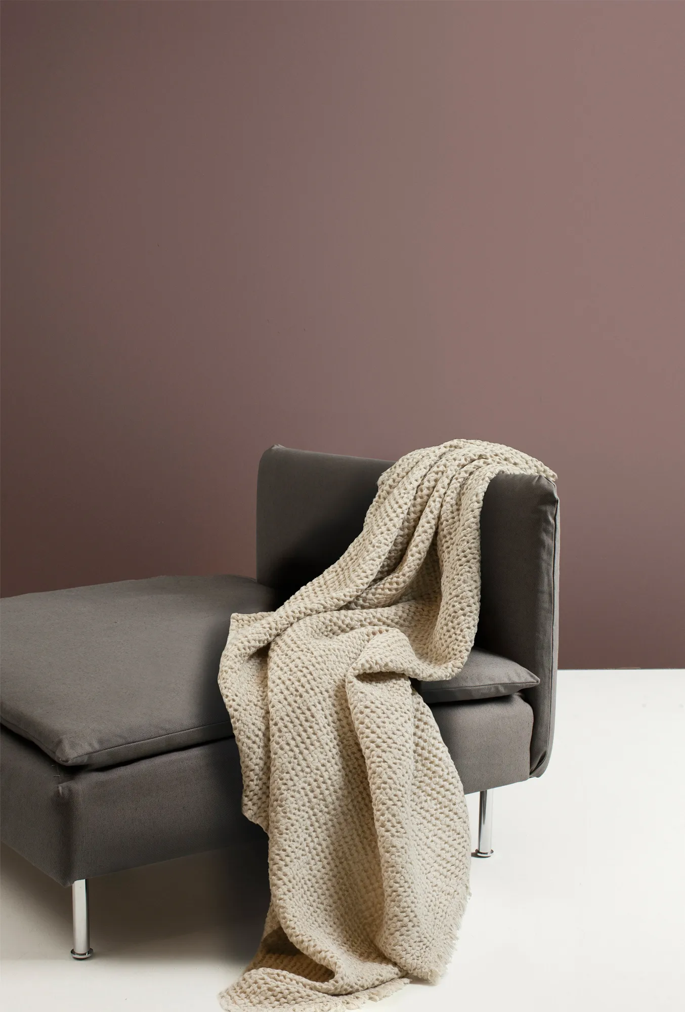 Angeline huopa 130x170 cm, Oatmeal Himla