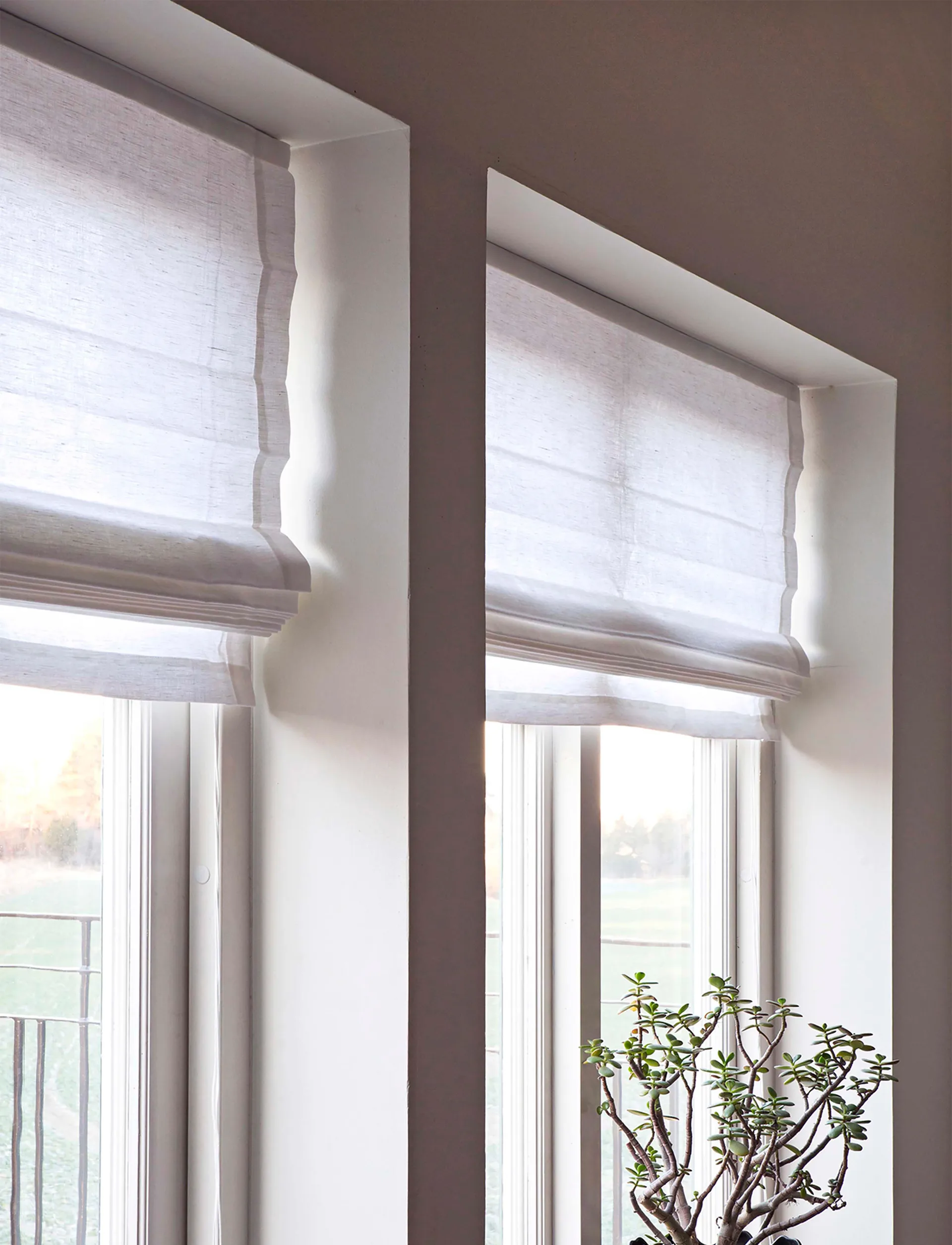 Ebba hissiverho Optical White, 130x180 cm Himla