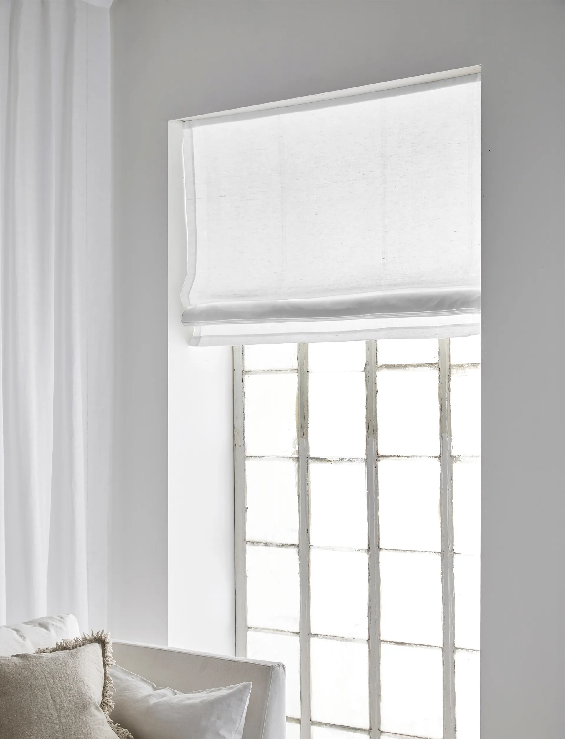 Ebba hissiverho Optical White, 140x180 cm Himla