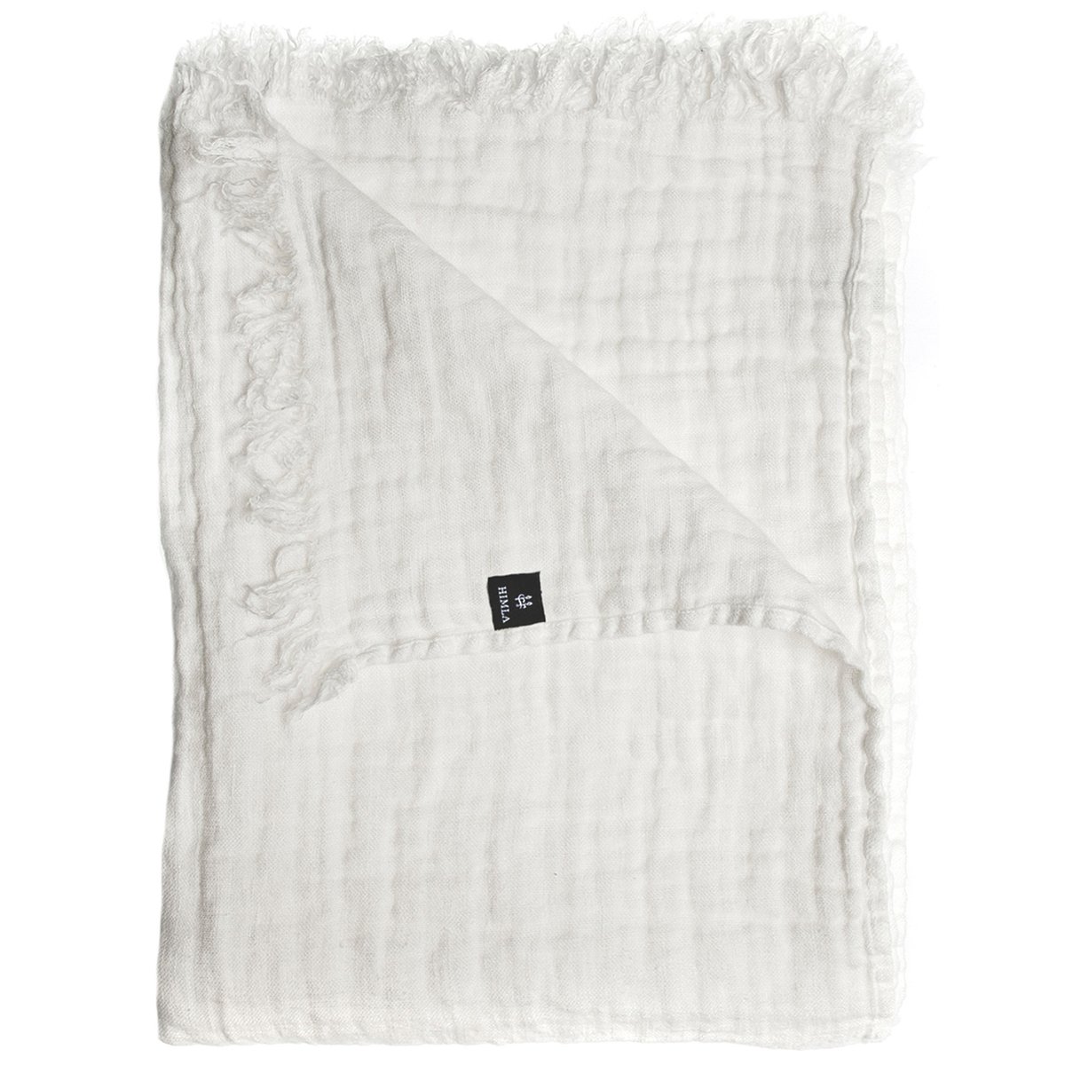 Himla Hannelin huopa 130 x 170 cm White-white | Skandinaavinen Sisustus | Puuvillaviltit -ja peitot | Valkoinen