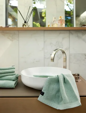 Lina pyyhe - Aqua, 30x50 cm - Himla