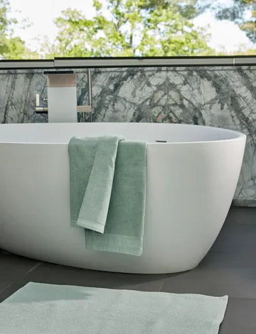 Lina pyyhe - Aqua, 30x50 cm - Himla