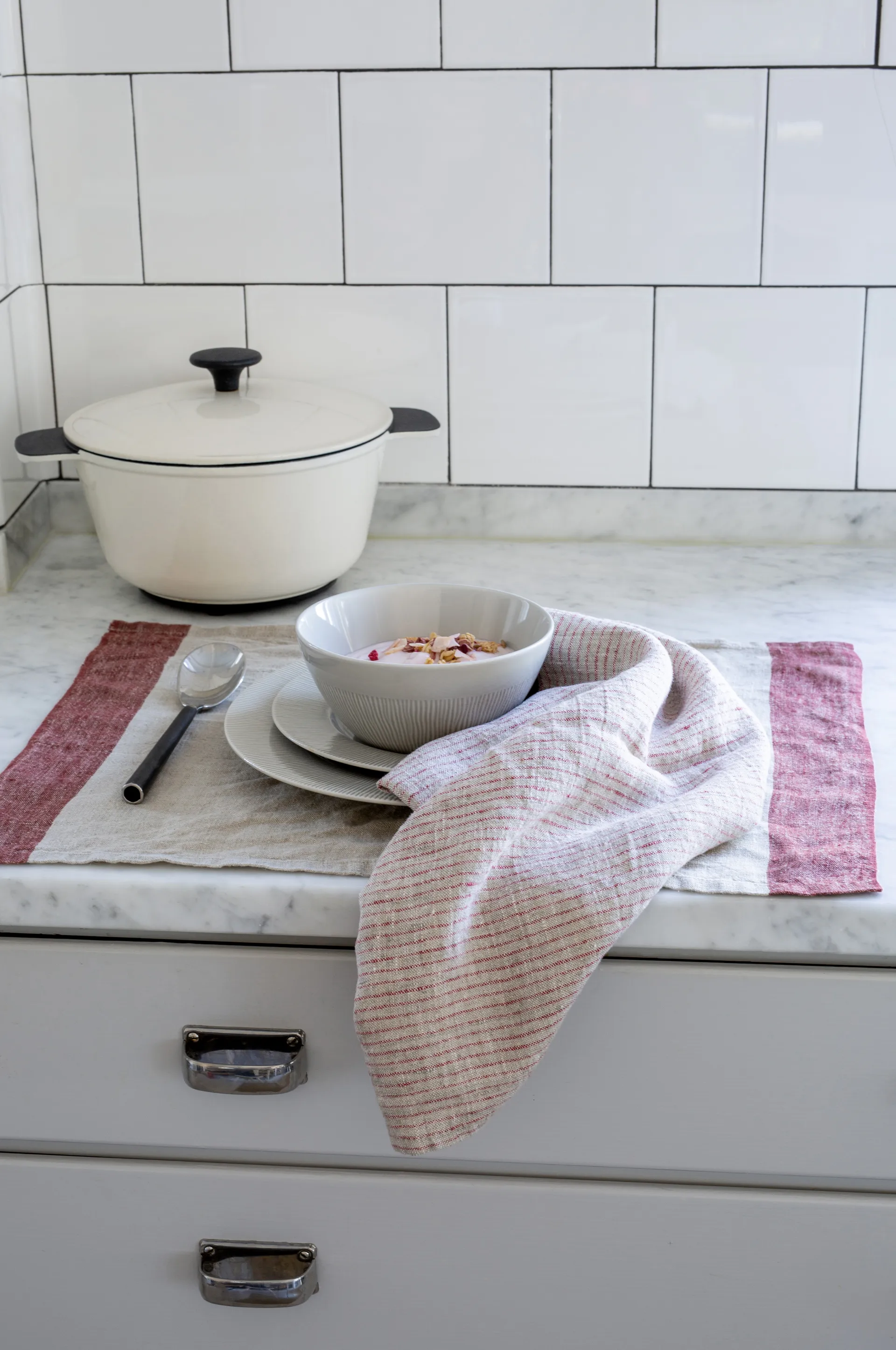 Linus keittiöpyyhe 50 x 70 cm 2 kpl
, True red-natural Himla