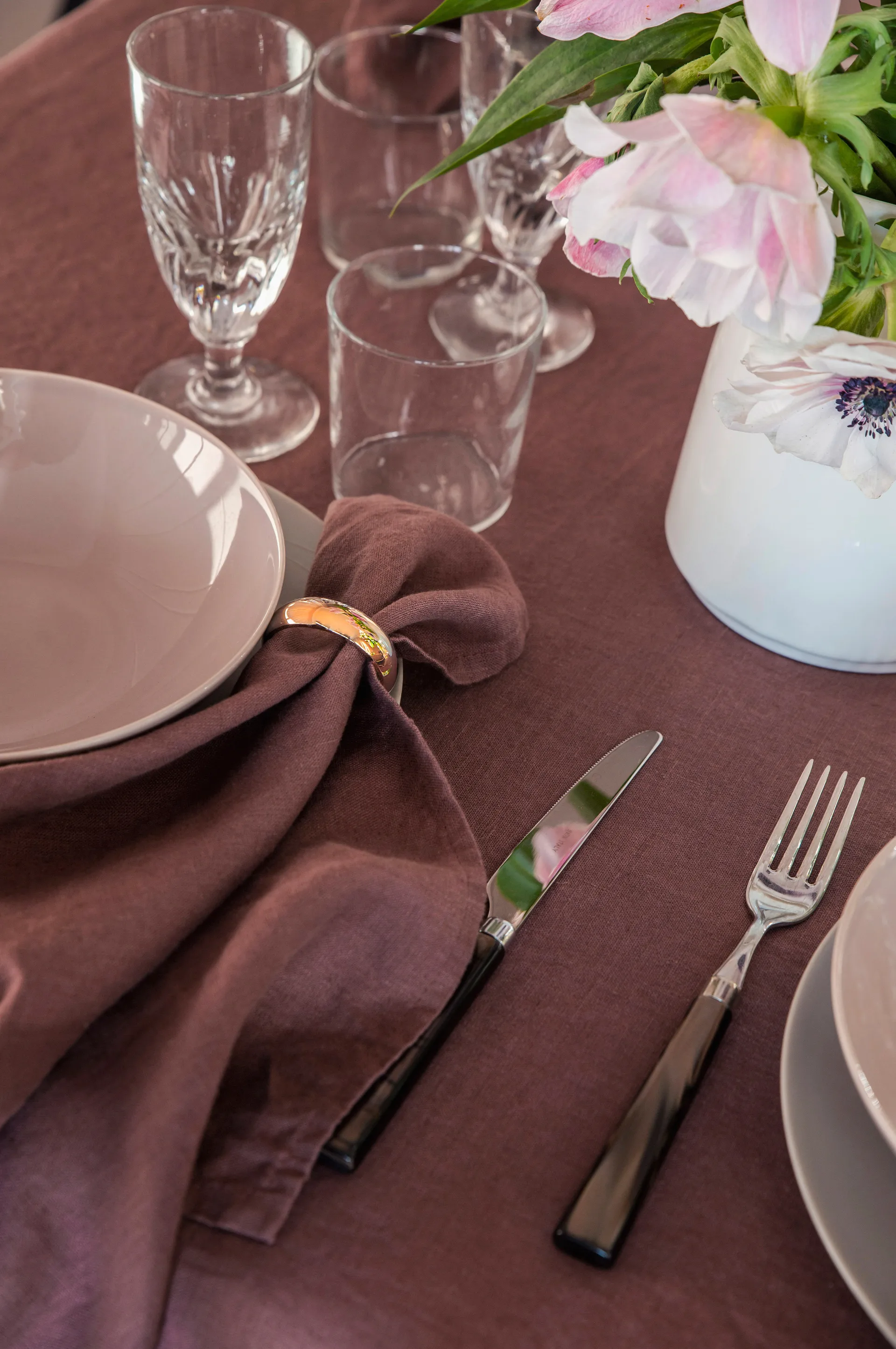 Monaco lautasliinarengas Ø 4 cm 4-pakkaus, Brass Himla