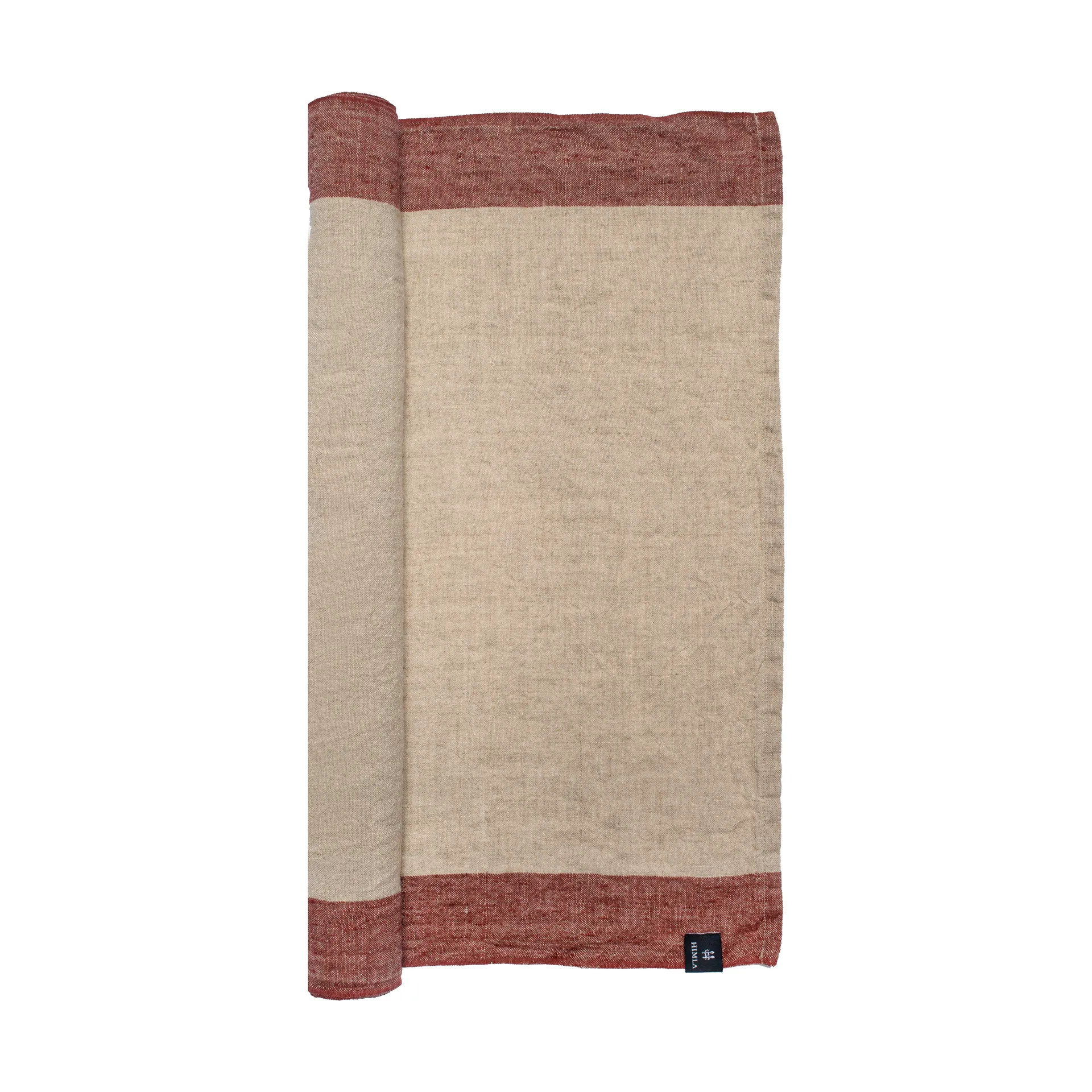 Randolf kaitaliina 45 x 140 cm, Lingonberry-natural Himla
