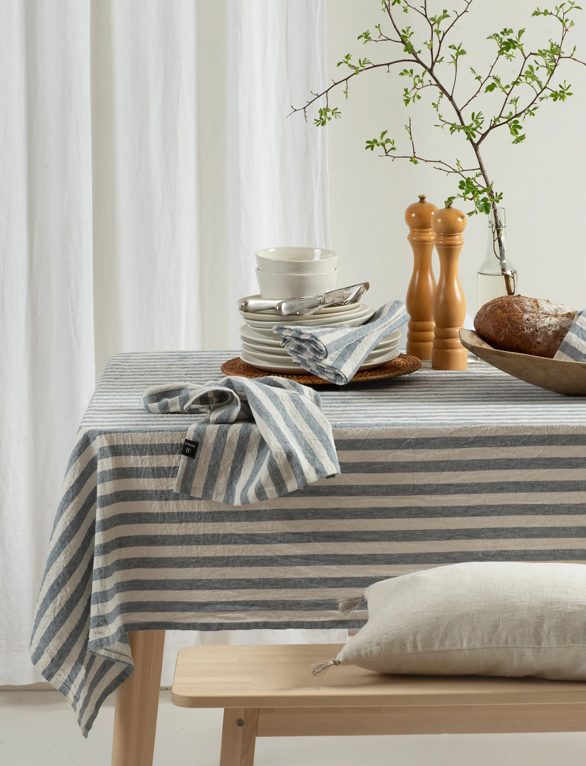 Riviera kangaslautasliina 45x45 cm 4-kpl pakkaus, Azuri Himla